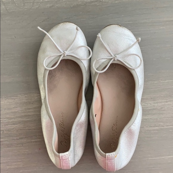 Ruby & Bloom Silver Shimmer Ballet Flat - Picture 4 of 7